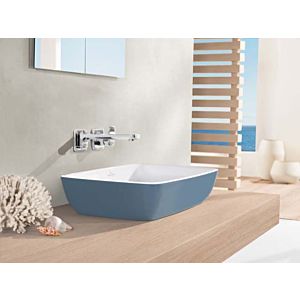 Villeroy & Boch Artis vasque à poser 417258BCW2 58x38cm, sans trou pour robinetterie, sans trop-plein, Ocean