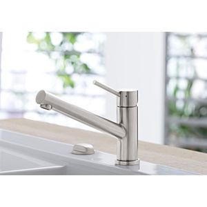 Villeroy und Boch Küchenarmatur Como 925100LC 15,3 l/min, flexible Anschlussschläuche, Edelstahl massiv