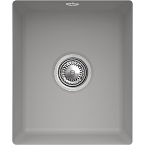 Villeroy and Boch undermount sink 332402KD with drain fitting and eccentric operation, Fossil