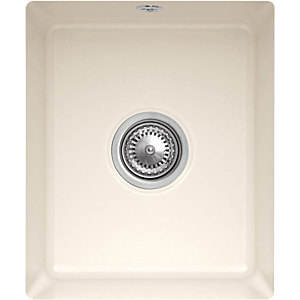Villeroy and Boch undermount sink 332402KR with drain fitting and eccentric operation, Crema
