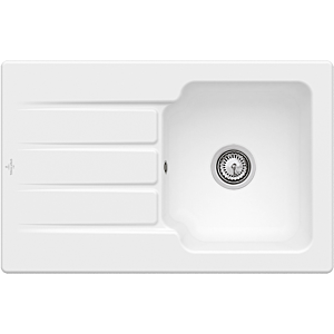 Villeroy and Boch 334000RW 860x510mm made of ceramic Stone White cplus