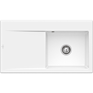 Évier encastrable Villeroy et Boch Subway Style 50 335100KG évier à droite, 900 x 510 mm, blanc neige CeramicPlus
