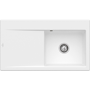Villeroy and Boch Subway Style 50 built-in sink 335100RW sink right, 900 x 510 mm, stone white CeramicPlus