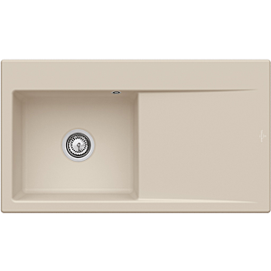Villeroy und Boch Subway Style 50 Spüle 335200AM Spülbecken links, 900 x 510 mm, almond CeramicPlus