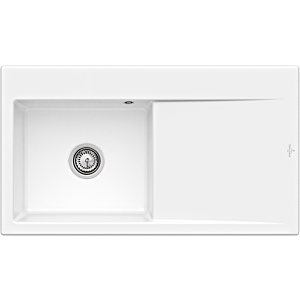 Villeroy and Boch Subway Style 50 Sink 335200R1 Left-hand sink, 900 x 510 mm, Alpine White CeramicPlus