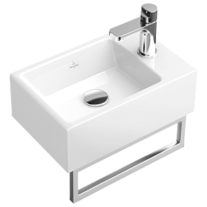 Villeroy & Boch Memento towel rail 874934D7 Stainless Steel high-gloss polished, for Cloakroom basin