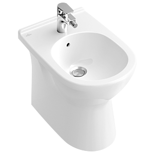 Villeroy & Boch O.Novo Standbidet 54610001 36x56 cm, weiss, mit Hahnloch und Überlauf