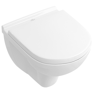 Villeroy & Boch O.Novo Wand Tiefspül WC 5688H1R1 compact, weiss c-plus, mit Sitz