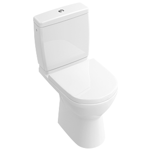 Villeroy und Boch O.novo vita Stand-Tiefspül-WC 5689R001 weiß, Abgang waagerecht, spülrandlos, DirectFlush