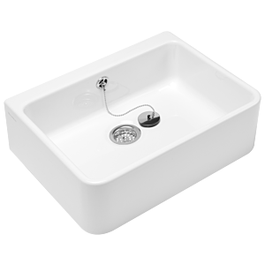 Villeroy & Boch Spülbecken O.Novo 63220001 59,5 x 20 x 50 cm, mit Überlauf, weiss alpin