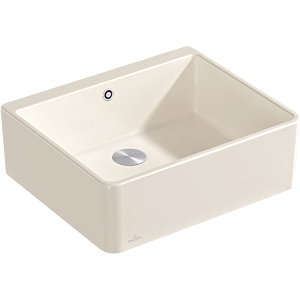 Villeroy und Boch Spülstein Einzelbecken 636002KR Ablaufgarnitur mit Exzenterbetätigung, Crema