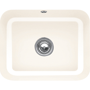 Villeroy und Boch Unterbauspüle 670601KR mit Ablaufgarnitur, Handbetätigung, Befestigungssatz, Crema