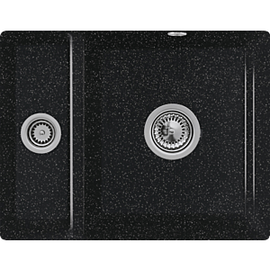 Villeroy et Boch évier sous plan 675802J0 avec garniture de vidage et actionnement excentrique, chromite