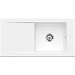 Villeroy and Boch Timeline 60 Flat flush-mounted sink 67902FKG with drain fitting and eccentric actuation, Snow White