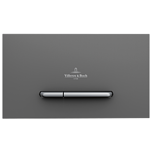 Villeroy & Boch ViConnect WC plate 922169D8 anthracite matt, plastic, chrome matt buttons