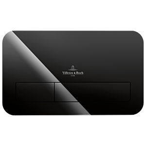 Villeroy & Boch ViConnect M200 922400RB Betätigungsplatte, glossy black, Sicherheitsglas