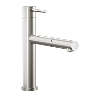 Villeroy und Boch Küchenarmatur Como Shower Sky 927900LC 7,8 l/min, ausziehbar, Edelstahl massiv