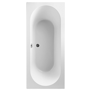 Villeroy und Boch O.novo Rechteck-Badewanne UBA190CAS2V-01 190 x 90 cm, weiß, Ablauf mittig