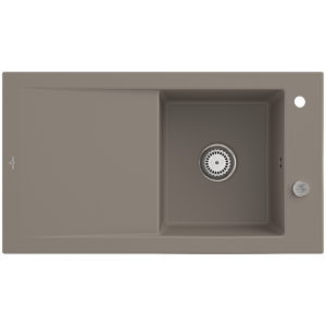 Villeroy &amp; Boch Timeline built-in sink 330702TR with drain fitting and eccentric operation, Timber