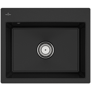 Villeroy et Boch Subway Villeroy et Boch encastrer 33091FJ0 avec garniture d&#39;écoulement et fonctionnement manuel, chromite