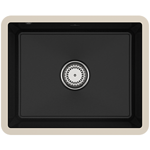 Villeroy et Boch comptoir match0 331001J0 avec garniture d&#39;écoulement et fonctionnement manuel, chromite