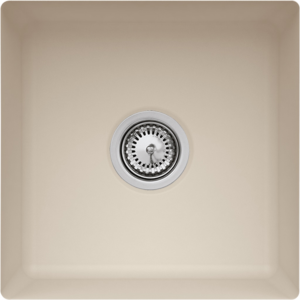 Villeroy und Boch Unterbauspüle 332502AM mit Ablaufgarnitur und Exzenterbetätigung, Almond