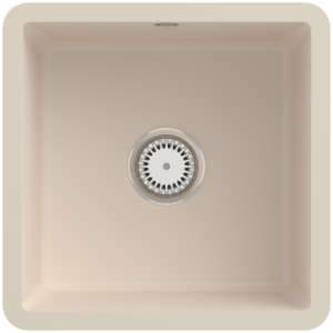 Villeroy und Boch Unterbauspüle 332501FU mit Ablaufgarnitur und Handbetätigung, Ivory