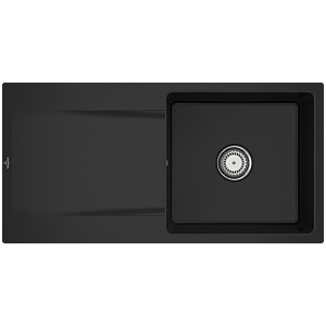 Villeroy et Boch Siluet Villeroy et Boch encastrer 33361FJ0 avec garniture d&#39;écoulement et fonctionnement manuel, chromite