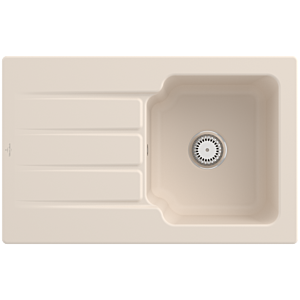 Villeroy and Boch Architectura MetalRim sink 334001FU Ivory, waste set with manual operation