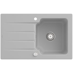 Villeroy et Boch Architectura évier 334002SM Steam, garniture de vidange avec actionnement excentrique