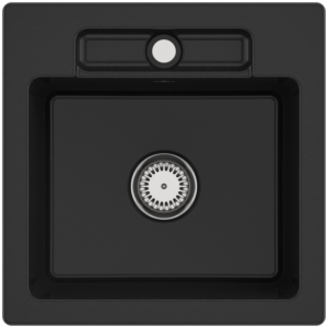 Villeroy and Boch Siluet sink 334501J0 with waste set and manual operation, chromite