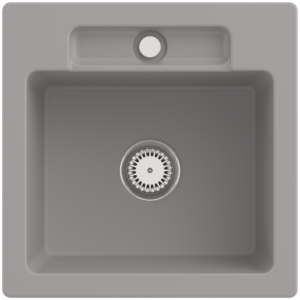 Villeroy and Boch Siluet sink 334501KD with waste set and manual operation, Fossil