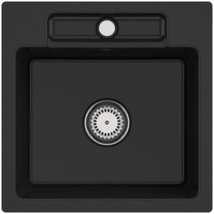 Villeroy et Boch Évier à Siluet avec garniture de vidage et fonctionnement manuel, chromite