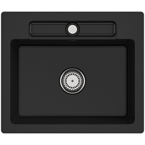 Villeroy and Boch Siluet sink 334601J0 with waste set and manual operation, chromite