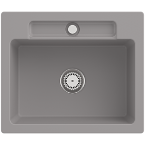 Villeroy and Boch Siluet sink 334601KD with waste set and manual operation, Fossil