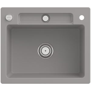 Villeroy et Boch Siluet évier 334602KD avec garniture de vidage et actionnement excentrique, Fossil