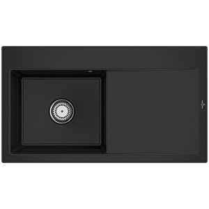 Villeroy and Boch Subway Style 50 built-in sink 335201J0 left-hand basin, 900 x 510 mm, manual waste set, Chromite