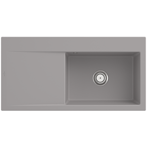 Villeroy and Boch Subway Style 60 built-in sink 336101KD basin right, drain fitting with manual operation, 1000 x 510 mm, Fossil