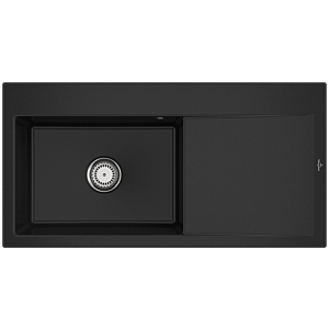 Villeroy and Boch Subway Style 60 built-in sink 336201J0 basin left, drain fitting with manual operation, 1000 x 510 mm, Chromite