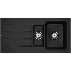 Villeroy & Boch Architectura MetalRim sink 336501J0 with waste set and manual operation, chromite