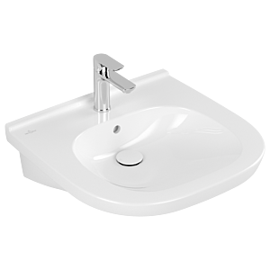 Villeroy & Boch O.Novo Vita Waschtisch 411955R1 weiss c-plus, 56 x 55cm, mit Hahnloch und Überlauf
