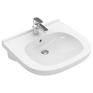 Villeroy & Boch O.Novo Vita Waschtisch 411961R1 weiss c-plus, 60x55cm, mit Hahnloch, ohne Überlauf