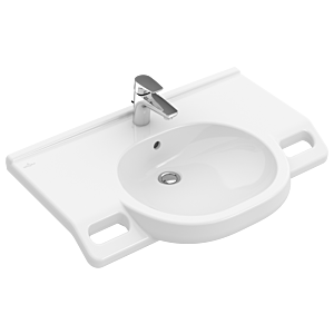 Villeroy & Boch O.Novo Vita Waschtisch 41208101 weiss, 80 x 55 cm, ohne Überlauf, mit Hahnloch