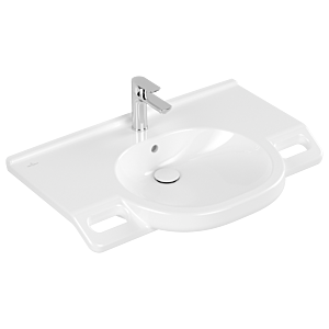Villeroy & Boch O.Novo Vita Waschtisch 412080R1 weiss c-plus, 80 x 55cm, mit Überlauf und Hahnloch