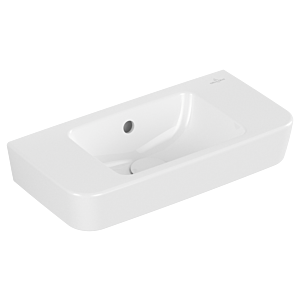 Villeroy et Boch O.novo lave-mains 434252R1 50x25cm, avec trop-plein, sans trou pour robinetterie, blanc C-plus