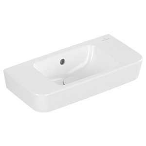 Villeroy et Boch O.novo lave-mains 434252T2 50x25cm, avec trop-plein, sans trou pour robinetterie, blanc AntiBac C-plus