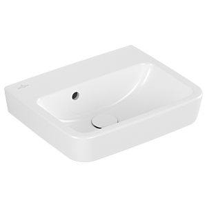 Villeroy et Boch O.novo élément encastré / haut lave-mains 43444JR1 45x37cm, carré, avec trou pour robinet, sans trop-plein, blanc C-plus