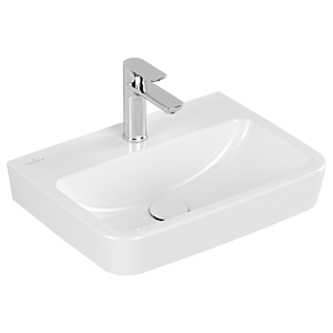 Villeroy et Boch O.novo lave-mains 43445001 50x37cm, carré, avec trou pour robinet, avec trop-plein, blanc
