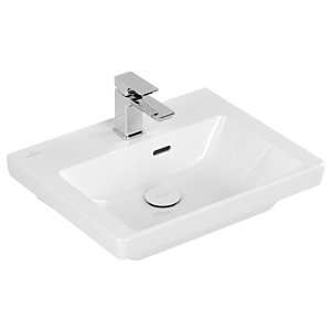 Villeroy et Boch Subway 3.0 lave-mains 4370FF01 50x40cm, avec trou pour robinet / avec trop-plein, blanc