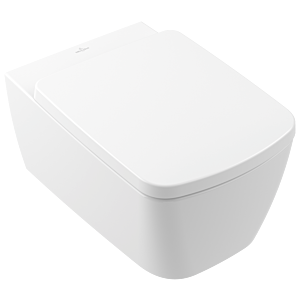 WC suspendu Villeroy &amp; Boch Subway 3.0 4610T0R1 37x56cm, sans bride, céramique blanche CeramicPlus